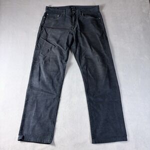 J Crew Mens 770 Corduroy Men's Jeans 29X32 Dark Blue Straight Thru Hip 5 Pocket